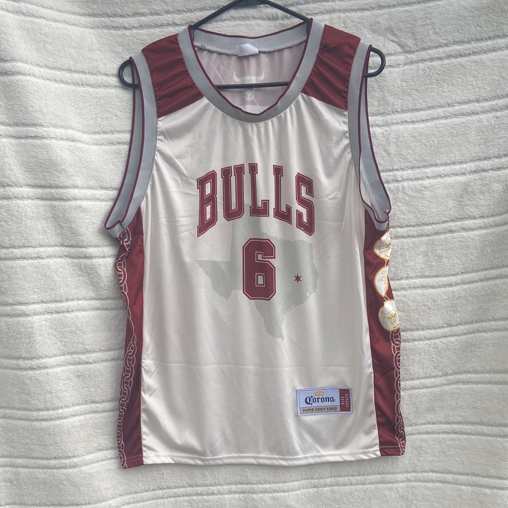 Bulls Jersey with Maroon and White